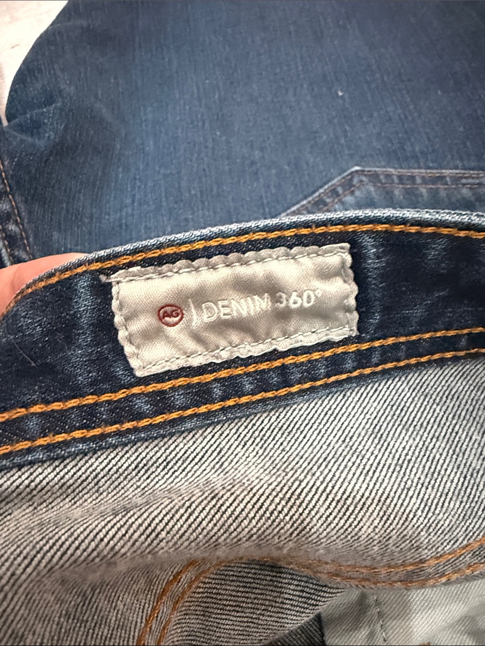 AG Adriano Goldschmied Indigo Blue Denim Jeans - Picture 2 of 3